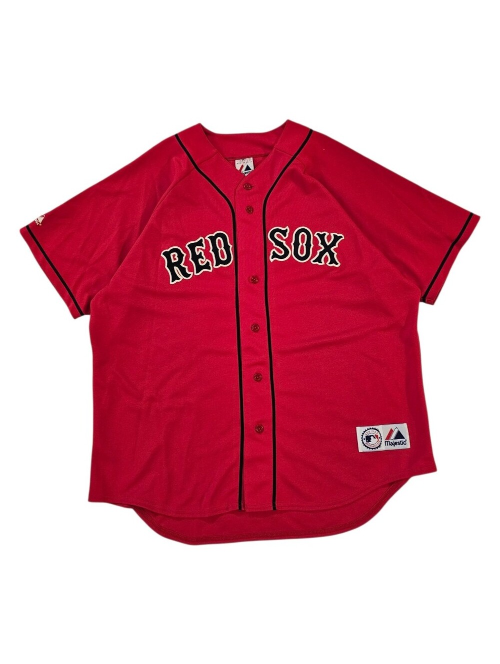 Vintage Majestic Boston Red Sox Red Basebell Jersey